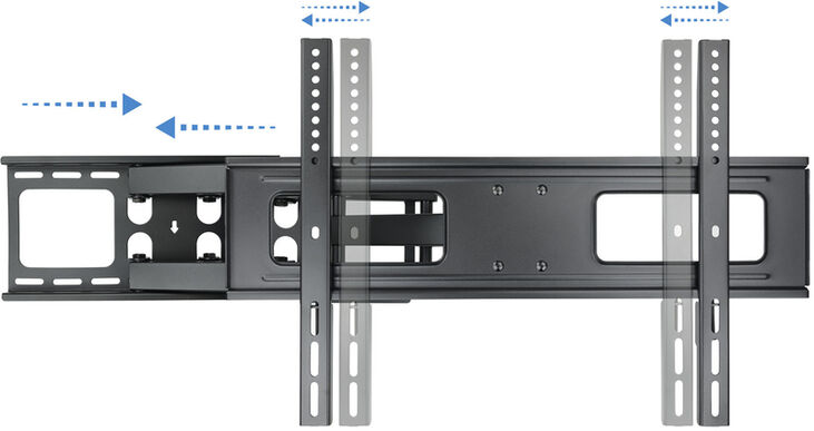 Soporte de Pared Tooq Tilt 6 Pivots 37" a 70" Max. 50kg Negro image number 4