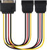 Cable de Alimentación SATA NanoCable - SATA M para 2x SATA F 30 CM image number null