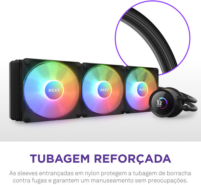 Kit de Refrigeraci&oacute;n L&iacute;quida CPU NZXT Kraken 360 RGB Negro image number 9