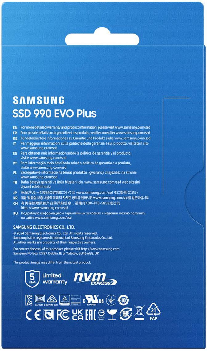 SSD Samsung 990 EVO Plus 1TB Gen4 M.2 NVMe (7150/6300MB/s) image number 5