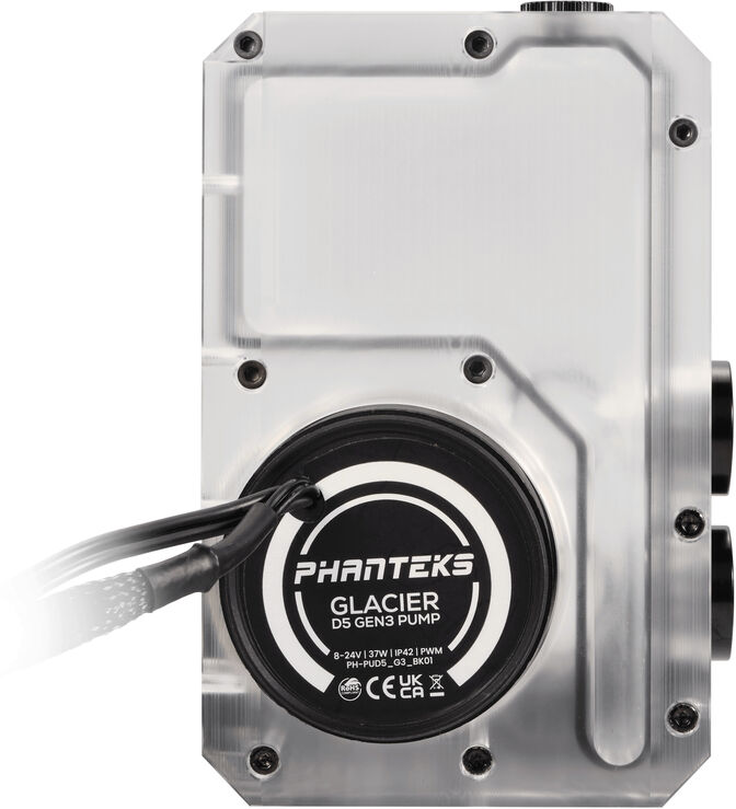 Reservorio + Bomba Phanteks Glacier EZ-Fit D5 140 - Blanco image number 2