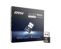Adaptador USB MSI AX1800 Dual-Band Nano Adaptador USB MSI AX1800 Dual-Band Nano
