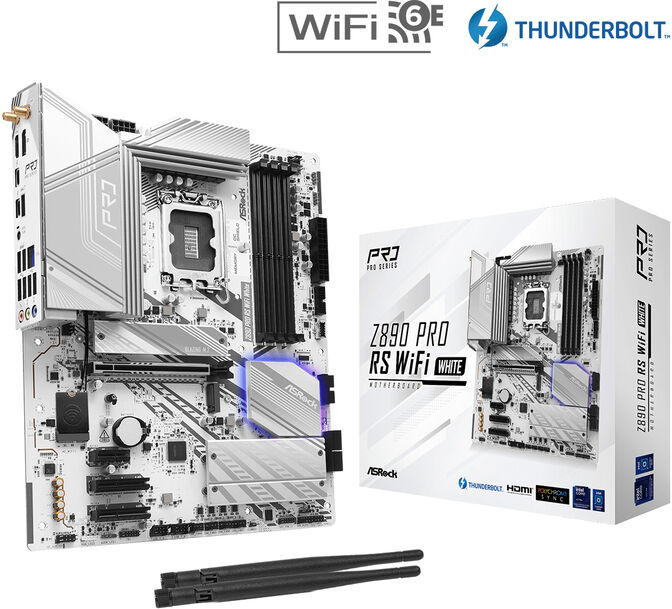 Placa Base ASRock Z890 Pro RS WiFi White image number 5