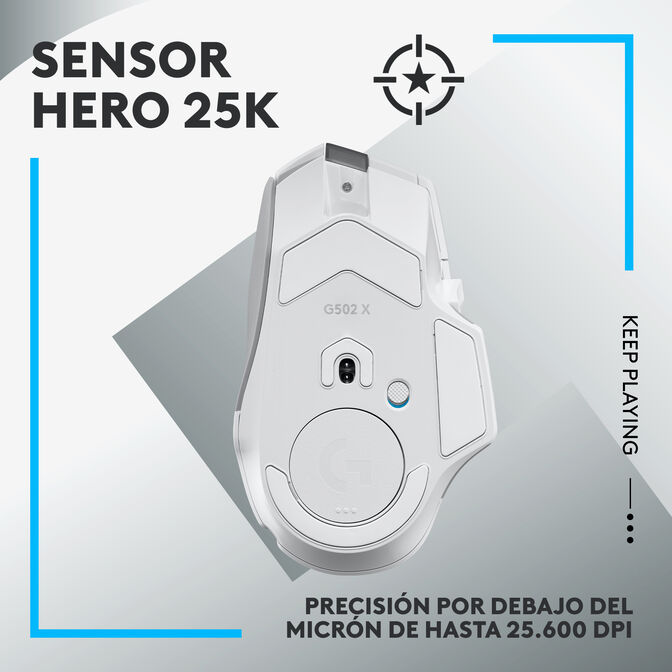 Rat&oacute;n Logitech G502 X 25600DPI Lightspeed Wireless Blanco image number 15