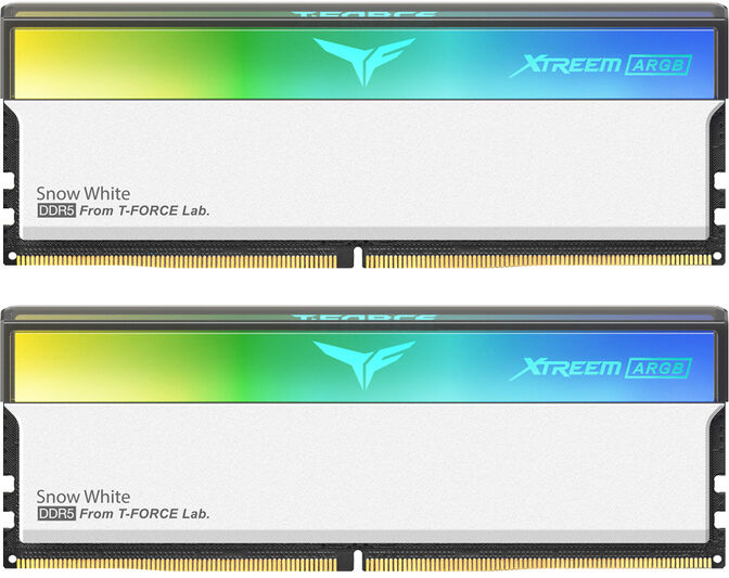 Team Group Kit 32GB (2 x 16GB) DDR5 6000MHz Xtreem ARGB Blanco CL30 image number 0