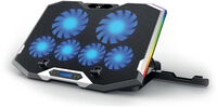 Refrigeradora para Portátiles Ewent con 6 Ventiladores até 15.6" 6 Vel. RGB