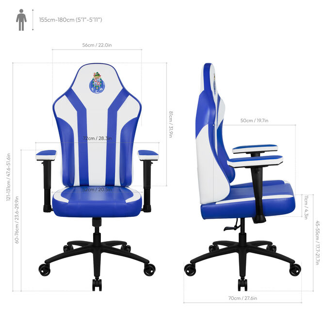Silla Gaming ThunderX3 EAZE - FC Porto Edition image number 9