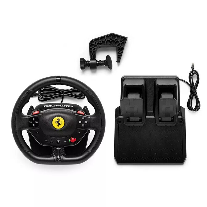 Volante + Pedales Thrustmaster T98-P Ferrari 296 GTB Edition PS5 / PS4 / PC image number 0