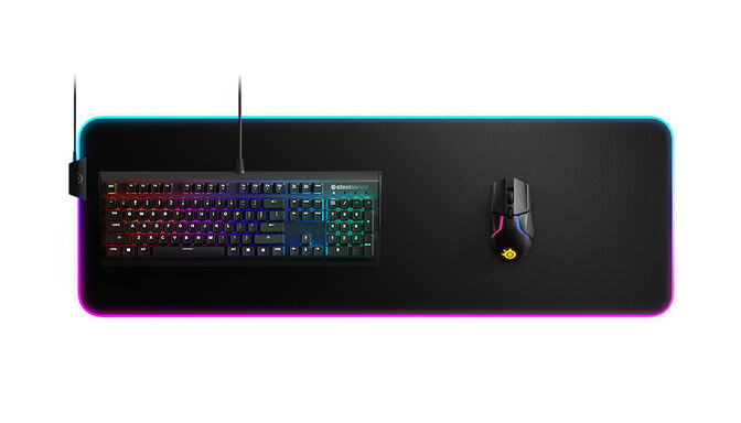 Alfombrilla SteelSeries QcK Prism Cloth RGB - XL image number 1