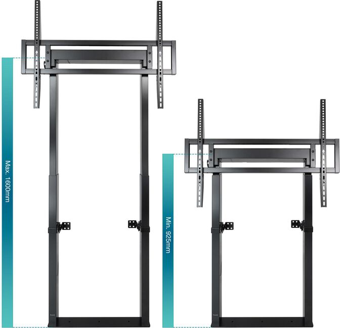 Soporte Suelo/Pared Fijo Tooq HIPERI&Oacute;N 55" a 100" M&aacute;x. 120Kg Negro image number 1