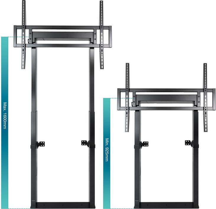 Soporte Suelo/Pared Fijo Tooq HIPERIÓN 55" a 100" Máx. 120Kg Negro image number 1