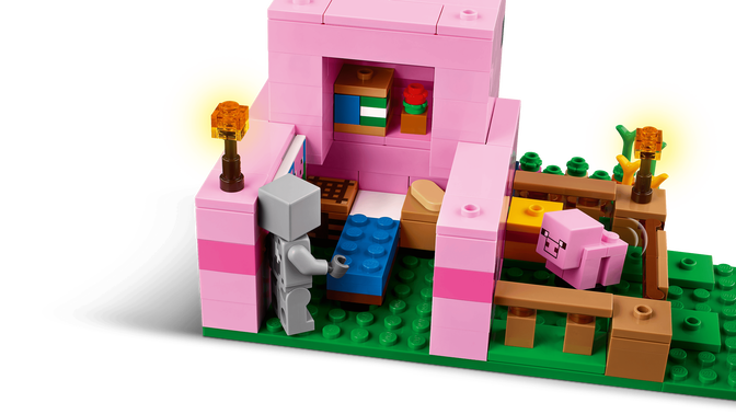 LEGO Minecraft: La Casa-Cerdo Beb&eacute;, 238 Piezas (21268) image number 3