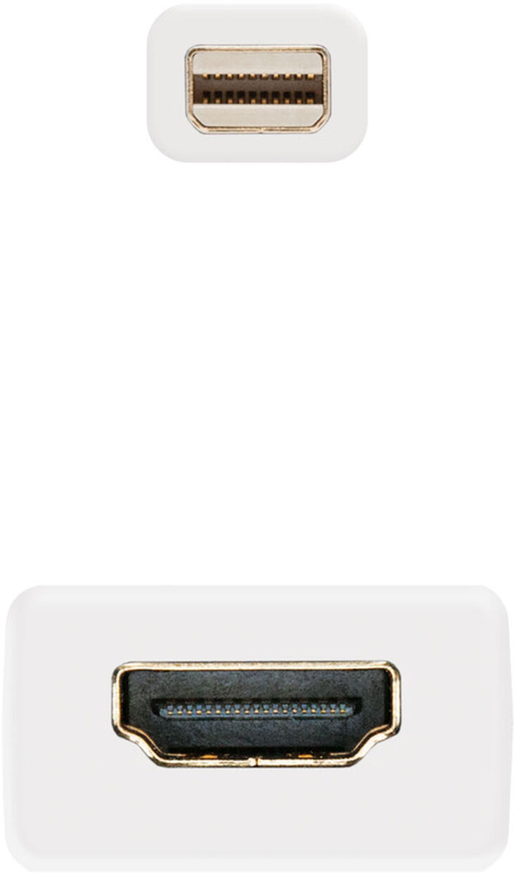 Adaptador NanoCable Mini DisplayPort M para HDMI F 15 CM Blanco image number 1