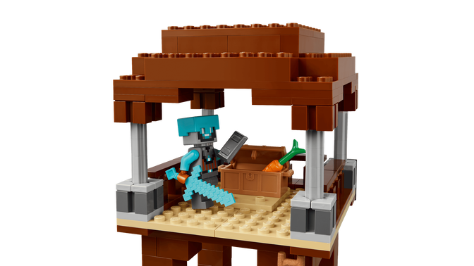 LEGO Minecraft: El Puesto de Avanzada del Saqueador y el Devastador, 665 Piezas (21278) image number 6