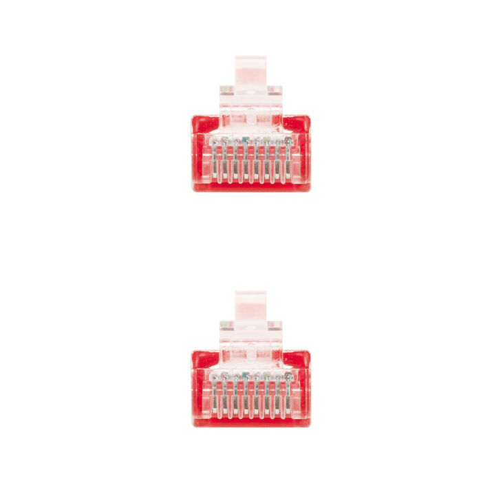 Cable de Red NanoCable RJ45 CAT.6 UTP AWG24 30 CM Rojo image number 2