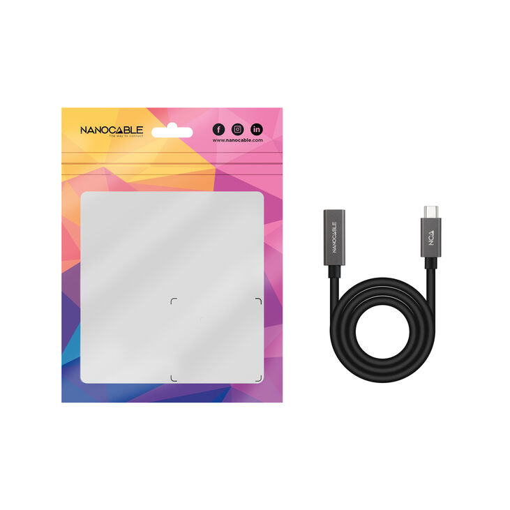 Cable USB 3.2 Gen2x2 Nanocable 4K/60Hz USB-C M/H 0,5 M image number 5