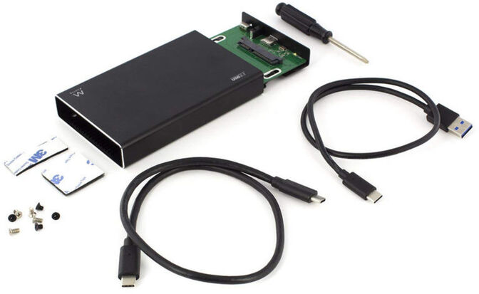 Caja HDD/SSD Ewent 2.5" SATA - USB 3.1 Gen 2 Type C + Type A image number 1