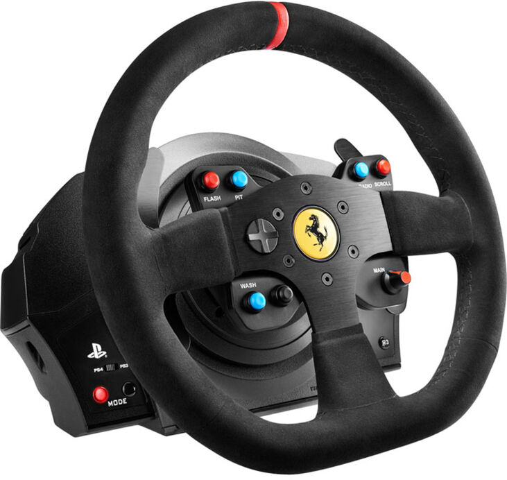 Volante + Pedales Thrustmaster T300 Ferrari Alcantara Edition - PS5 / PS4 / PS3 / PC image number 1