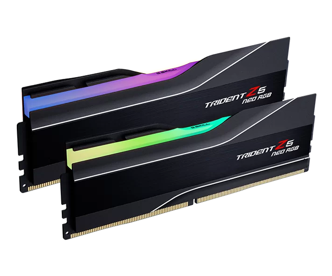 G.Skill Kit 32GB (2 x 16GB) DDR5 6000MHz Trident Z5 Neo CL36 Black - F5-6000J3636F16GX2-TZ5RK image number 1