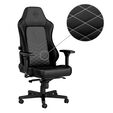 Silla noblechairs HERO - Negro / Blanco Platina image number null