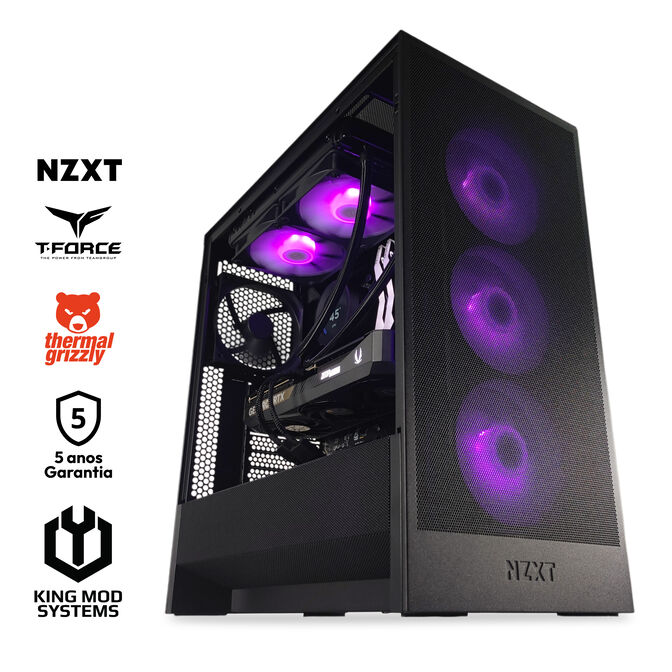 Ordenador King Mod Gamer-PC NZXT Ryzen 5 9600X 32GB DDR5 1TB RTX 5070 WiFi W11 image number 0
