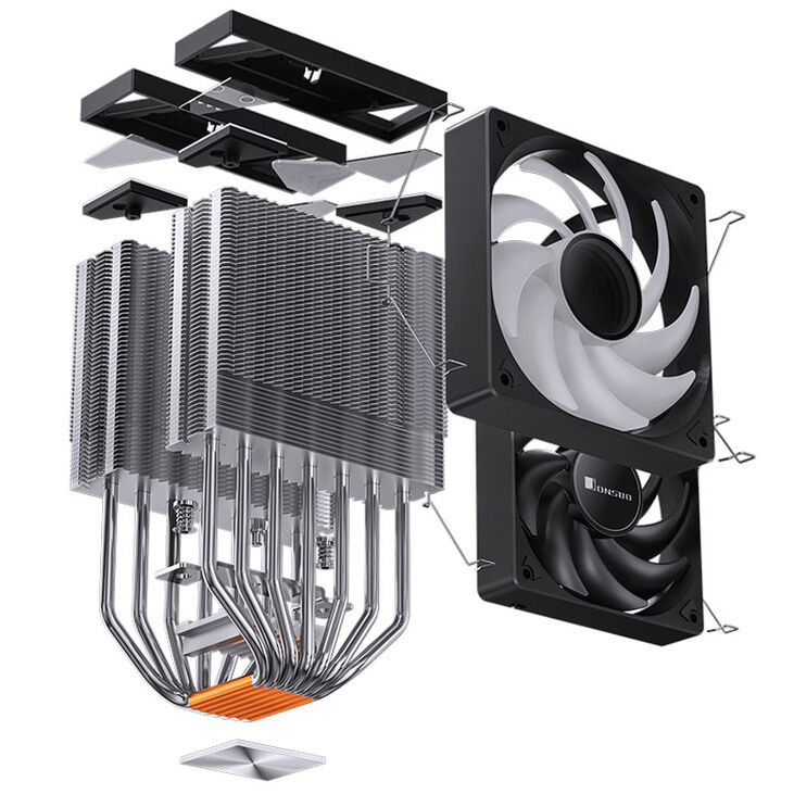 Ventilador CPU Jonsbo CR-3000 ARGB Negro - 2x 120mm image number 6