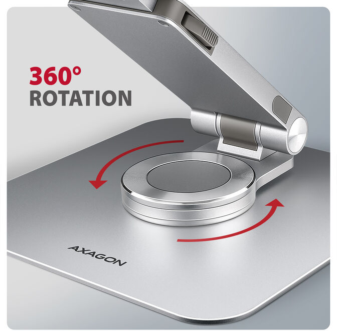 Soporte Elevat&oacute;rio Rotativo AXAGON STND-LR para Port&aacute;tiles 10"-16" image number 4