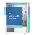 Caja ATX Montech X3 Glass RGB Vidrio Templado Blanco image number null