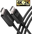 Adaptador Mini AXAGON RVD-HI20C2 DisplayPort para HDMI, 4K/60Hz 1,8m image number null