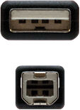 Cable USB 2.0 Nanocable USB-A/M para USB-B/M 1 M Negro image number null