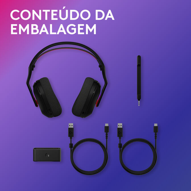 Auriculares Logitech Astro A20 X Lightspeed Wireless/Bluetooth Negro image number 13