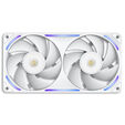 Ventilador NZXT F280X Perfomance RGB Single-Frame Blancas - Duplo Vent&iacute;lador 140mm (280mm) image number null