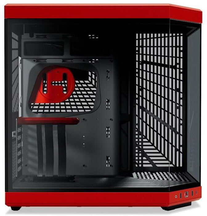 Caja ATX Hyte Y70 Vidrio Templado Negro/Rojo image number 2