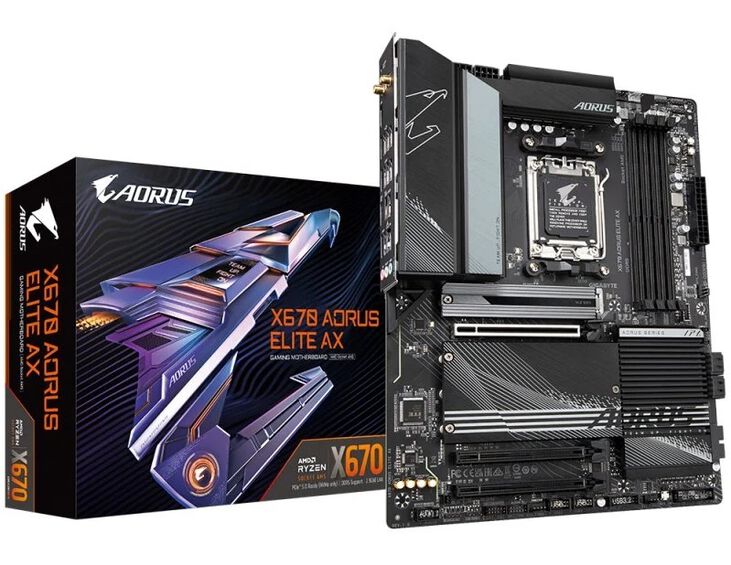GIGABYTE X670 AORUS ELITE AX placa base AMD X670 Zócalo AM5 ATX image number 0