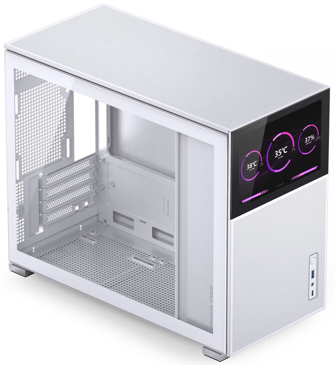 Caja Micro-ATX Jonsbo D31 MESH con Visor Vidrio Templado Blanco image number 2
