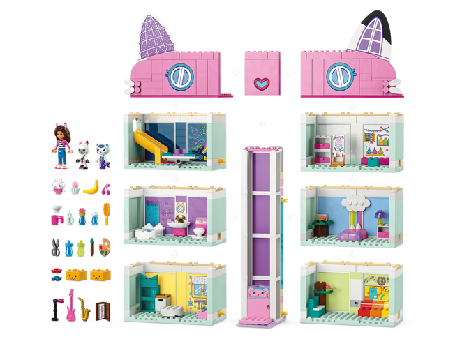 LEGO Gabby's Dollhouse: Casa de Mu&ntilde;ecas de Gabby, 498 Piezas (10788) image number 3