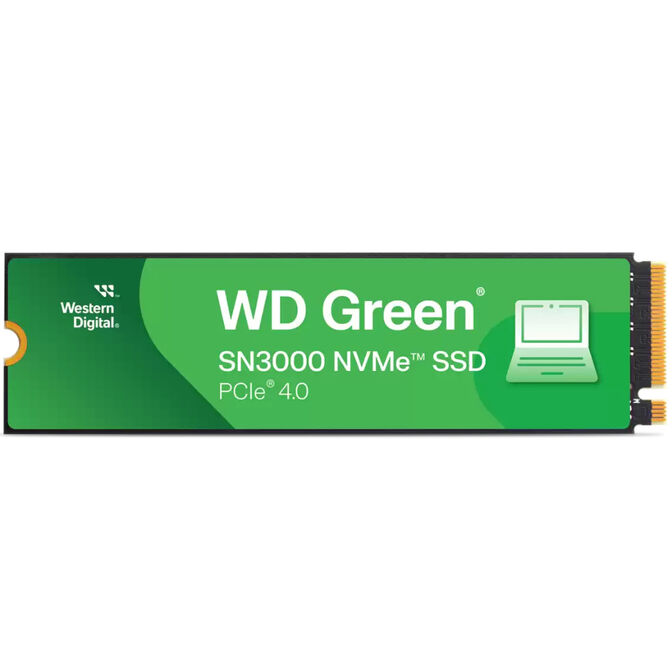 Disco SSD Western Digital Green SN3000 1TB Gen4 M.2 NVMe (5000/4200MB/s) image number 1