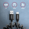 Cable AXAGON BUCM-AM20TB USB-C  <-> USB-A, 1m, USB 2.0, 2.4A, ALU, PVC image number null