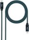 Cabo USB 3.2 Gen2x2 Nanocable 20Gbps 5A/100W 4K@60Hz USB-C M/M 2 M Gris/Negro
