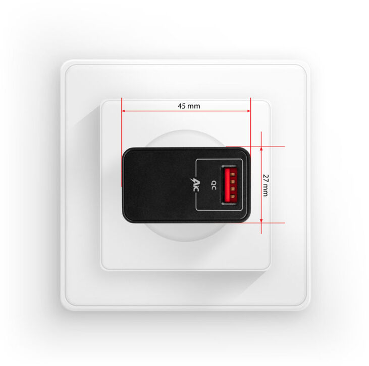 Cargador de pared AXAGON ACU-QC19 1x QC3.0/AFC/FCP/SMART 19W Negro image number 7