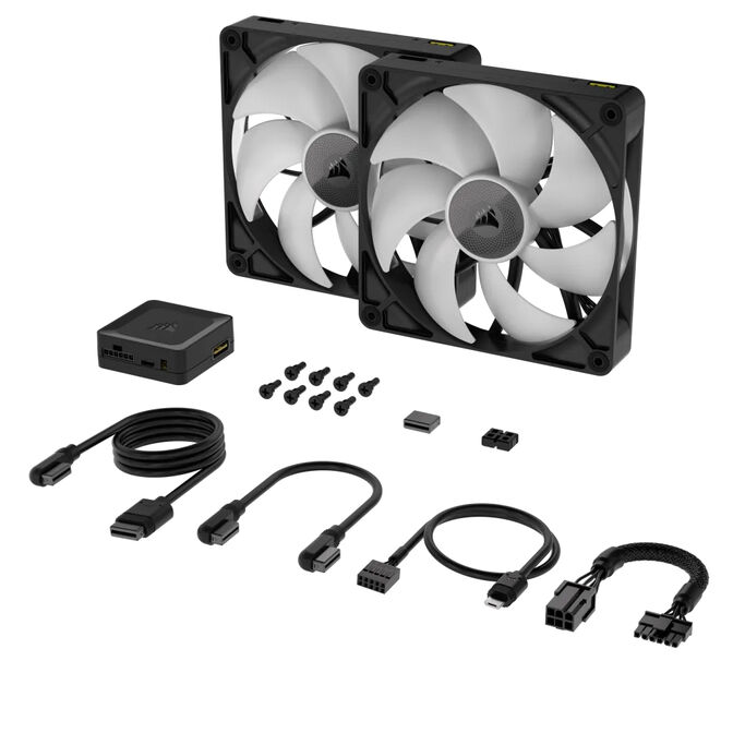 Ventilador Corsair iCUE Link RX140 RGB PWM Negra 140mm (Pack 2) image number 2