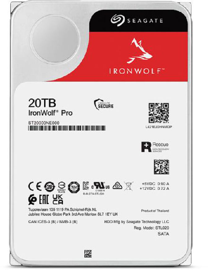 Disco Seagate IronWolf Pro 20TB 7200rpm 256MB SATA III image number 3