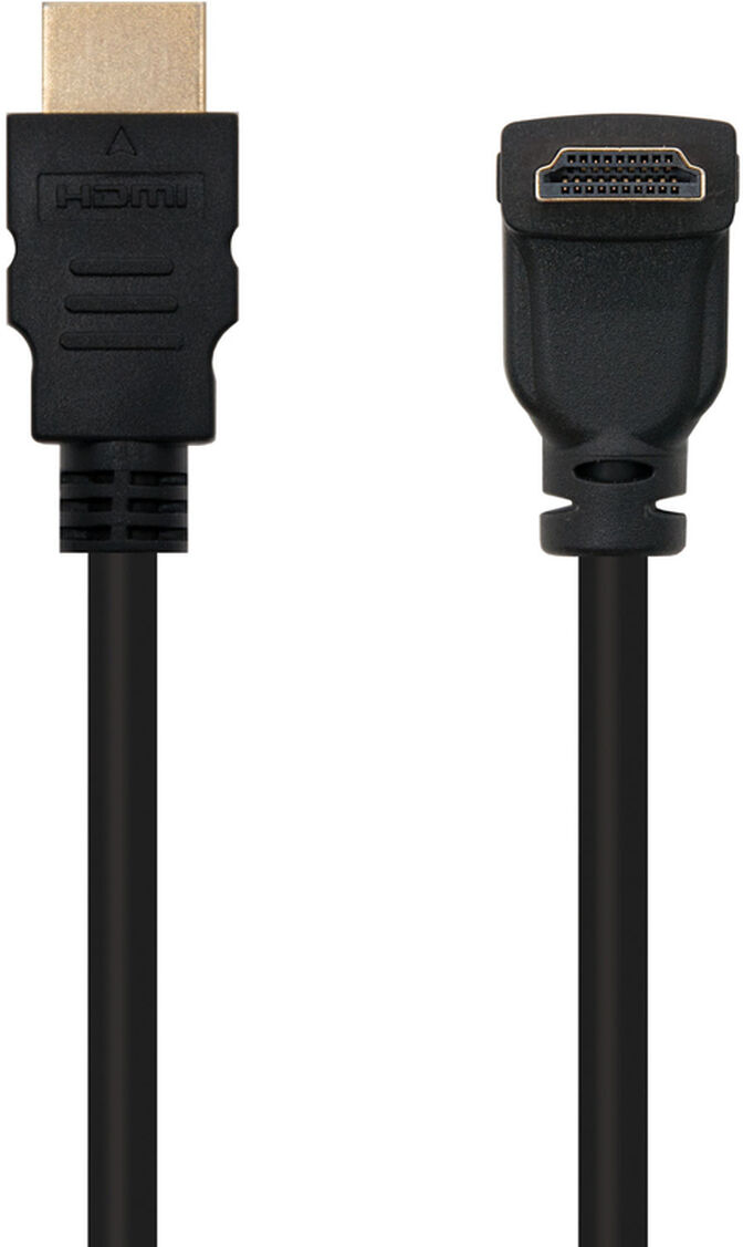 Cable HDMI HEC 90&ordm; USB-A M/M 1.8 M Negro image number 3