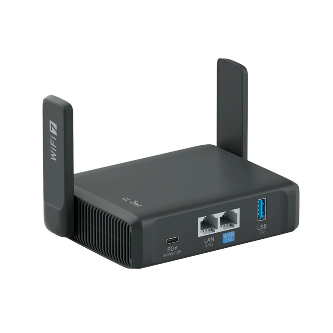 Router de Viagem GL.iNet GL-BE3600 Slate 7 Wireless BE3600 Wi-Fi 7 Dual Band image number 0