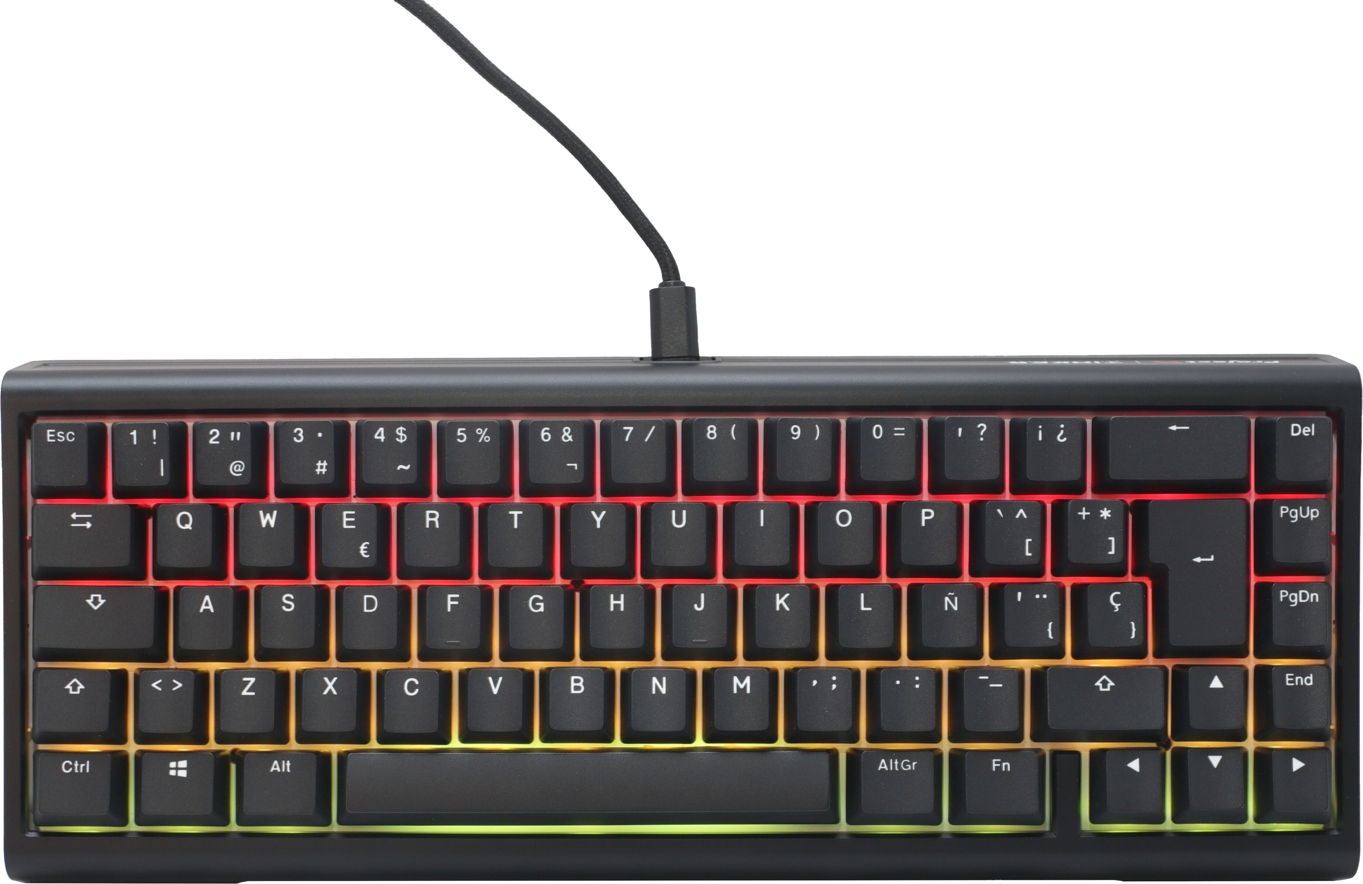 Teclado Mec&aacute;nico Ducky Tinker65 65% RGB Black MX-Brown (ES)