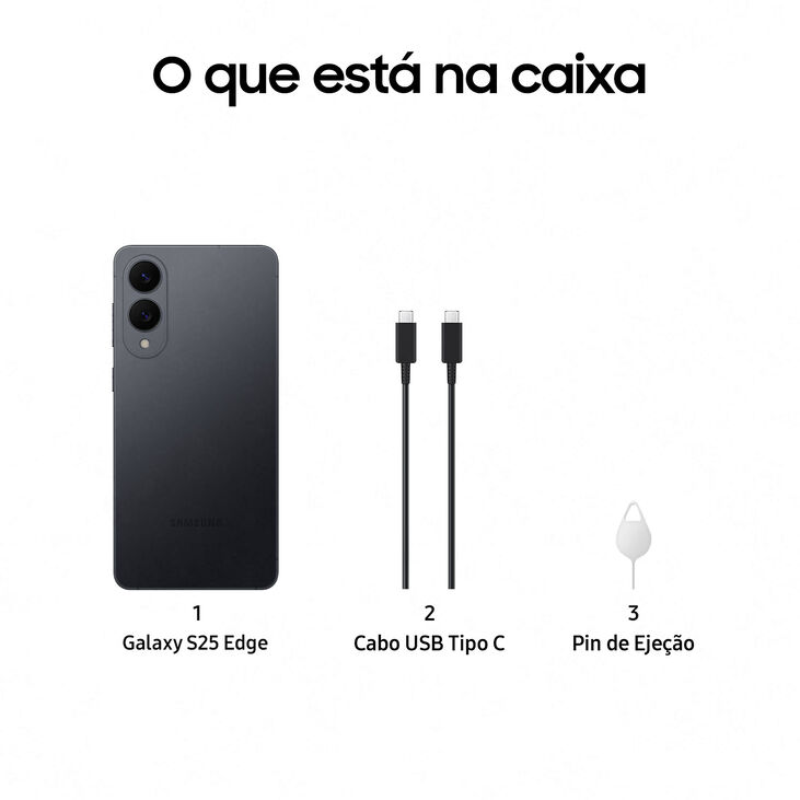 Smartphone Samsung Galaxy S25 Edge  6.7" (12 / 512GB) 120Hz Negro Titânio image number 5