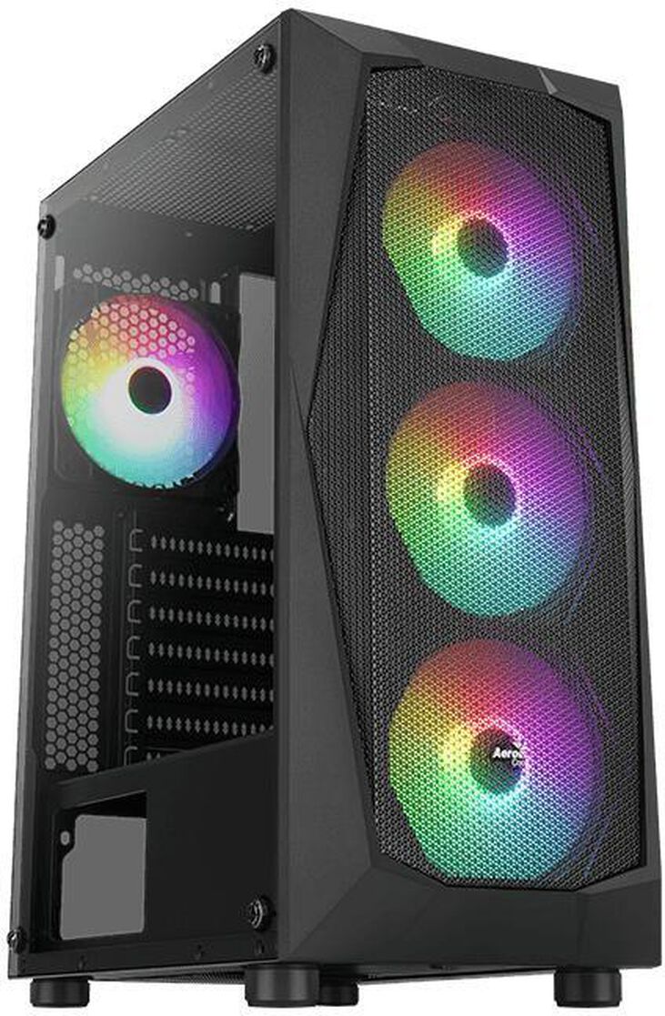 Caja ATX Aerocool Falcon ARGB Vidrio Templado Negro image number 0