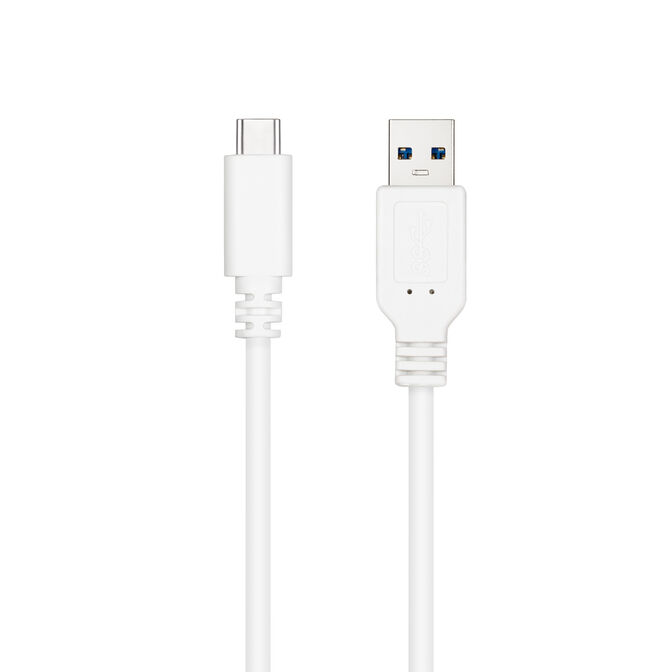 Cable USB 3.1 Gen2 Nanocable 10Gbps 3A USB-C/M - A/M 1 M Blanco image number 1