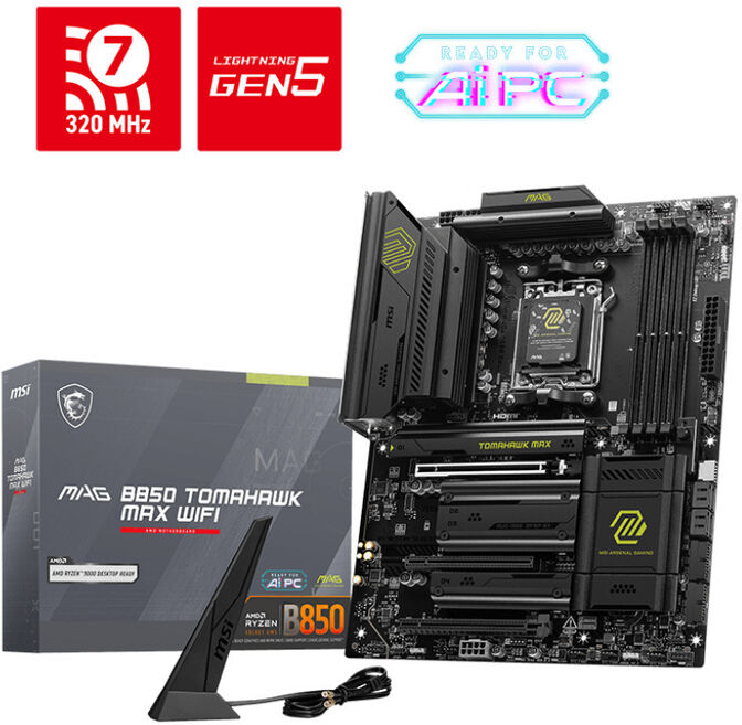 Placa Base MSI MAG B850 TOMAHAWK MAX WIFI image number 0