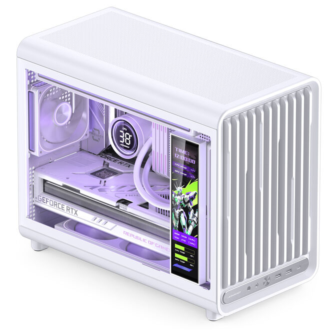 Caja Micro-ATX Jonsbo D33 Vidrio Temperado Blanco image number 7